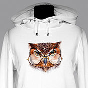 Одежда handmade. Livemaster - original item Owl hoodie. Handmade.