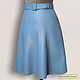 Order Skirt 'Carolina' belt from nature. leather/suede (any color). Elena Lether Design. Livemaster. . Skirts Фото №3