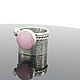Order Bellamy Ring with rose quartz in 925 sterling silver RO0049. Sunny Silver. Livemaster. . Rings Фото №3