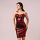 Dark red dress with sequins, Dresses, Astrakhan,  Фото №1