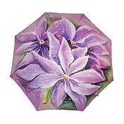 The umbrella women's folding design pattern custom made Delicate flowers