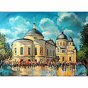 Картины и панно handmade. Livemaster - original item Painting: to the Matron of Moscow in the Pokrovsky Monastery. Handmade.