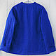 Order Sweatshirt jacket made of bright blue linen. etnoart. Livemaster. . Outerwear Jackets Фото №3