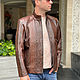 Order Men's jacket made of genuine Python leather. exotiqpython. Livemaster. . Mens outerwear Фото №3