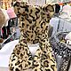 Шапка 3в1 экомех «Leopard». Шапки. KUDESNITSA Designer Accessories. Ярмарка Мастеров.  Фото №4