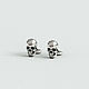 Запонки Skull Cufflinks. Запонки. The Vale of Tears. Интернет-магазин Ярмарка Мастеров.  Фото №2