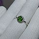 6.5mm Chrome Diopside ring, 925 Silver. Rings. Creative jewelry. My Livemaster. Фото №4