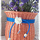 Корзина плетеная 'Orange'. Корзины. Любовь PaperTwigBoutique. Ярмарка Мастеров.  Фото №5