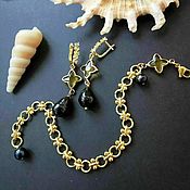 Украшения handmade. Livemaster - original item Set . bracelete earrings pearl. Handmade.