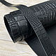 Ременная кожа 3,3-3,5 мм Tucson Black (чёрный), Кожа, Оренбург,  Фото №1
