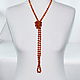 Long necklace of natural carnelian. Beads2. naturalkavni. My Livemaster. Фото №5
