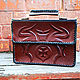 Папка- портфель "Паук". Портфель. AV-Leather (Andrey Volovikov). Интернет-магазин Ярмарка Мастеров.  Фото №2