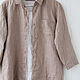Заказать Дизайнерская рубашка из 100% льна. LINEN & SILVER ( ЛЕН и СЕРЕБРО ). Ярмарка Мастеров. . Рубашки Фото №3