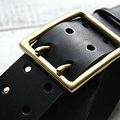 Аксессуары handmade. Livemaster - original item Men`s 50mm genuine leather belt. Handmade.