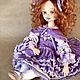 Violetta. Author's textile doll collectible. Dolls. AlbinaDolls. My Livemaster. Фото №4
