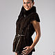 Order The vest is made of Mink Fur with Embroidery. Muar Furs. Livemaster. . Vests Фото №3