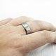 Titanium ring with Cocobolo tree. Rings. asgdesign. My Livemaster. Фото №6