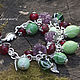 Браслет лампворк Ягодное настроение. Браслет из бусин. Катерина   Ik - lampwork. Интернет-магазин Ярмарка Мастеров.  Фото №2
