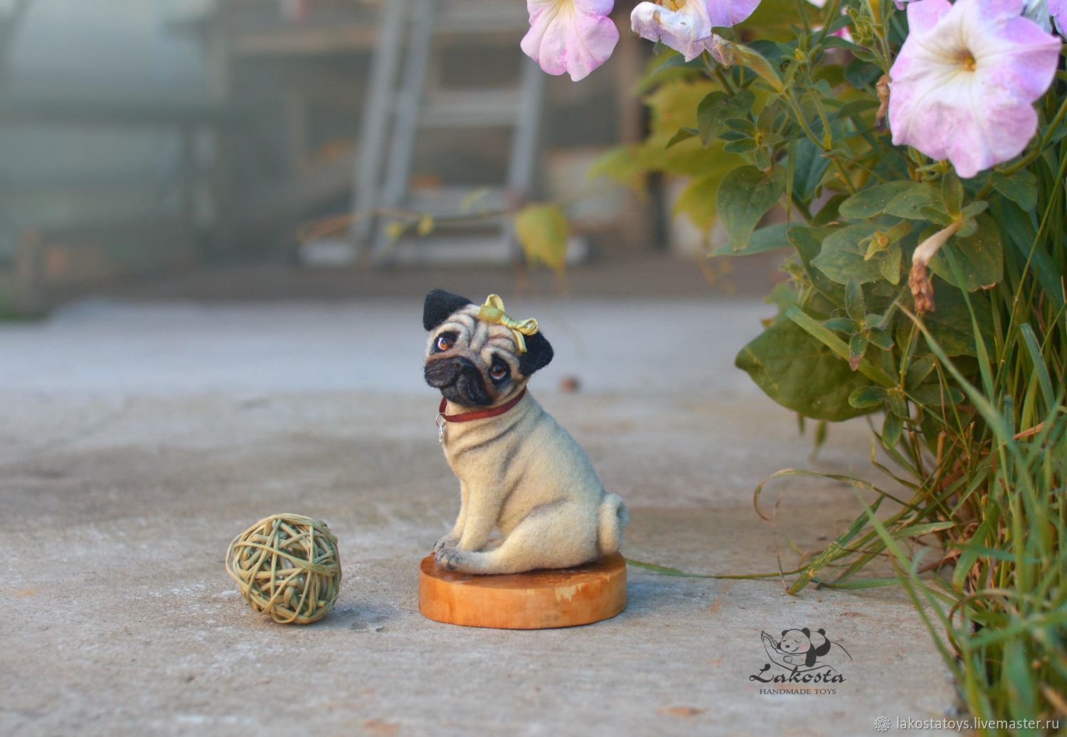 year of the pug copy of quot pug bonnie quot needlefelting toys shop on livemaster with year of the pug copy of quot pug bonnie quot needlefelting toys shop on livemaster with