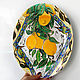 Decorative plate 'Freshness of citrus-lemon' on the wall. Decorative plates. Art by Tanya Shest. My Livemaster. Фото №5