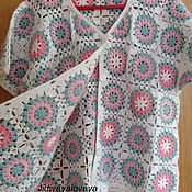 Одежда handmade. Livemaster - original item Jackets: Knitted blouse made of granny squares. Handmade.