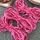 Plush chenille 'Pink', 3 mm (USA). Thread. Crystal Sky Hrustalnoe Nebo. Интернет-магазин Ярмарка Мастеров.  Фото №2