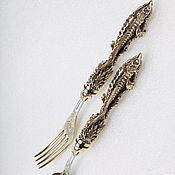 Посуда handmade. Livemaster - original item Hunting spoon fork casting 