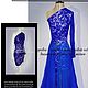 Order Lace short dress with a long skirt 'Blue'. Lana Kmekich (lanakmekich). Livemaster. . Dresses Фото №3