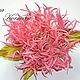 Silk flowers. Chrysanthemum 'Julie'. Brooches. verelli (verelli). Online shopping on My Livemaster.  Фото №2