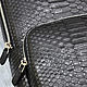 Men's sling bag, made of genuine python leather, in black. Crossbody bag. SHOES&BAGS. Online shopping on My Livemaster.  Фото №2