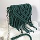 Сумка макраме. Сумка через плечо. Элеонора Макраме(Macrame design) (eleonora-stepanova). Интернет-магазин Ярмарка Мастеров.  Фото №2