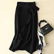 Одежда handmade. Livemaster - original item Skirt with a bow cashmere 100%. Handmade.