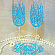 Glasses Turquoise. Wine Glasses. Chibissowa. Online shopping on My Livemaster.  Фото №2