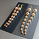 Pendientes largos con perlas blancas de swarovski. Earrings. ID-IRIS DEFI. Интернет-магазин Ярмарка Мастеров.  Фото №2