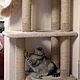 High house for cats to buy. Fits a large cat. Scratching Post. Workshop for dogs and cats. My Livemaster. Фото №5