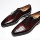 Classic crocodile leather oxfords, brown. Oxfords. SHOES&BAGS. My Livemaster. Фото №4