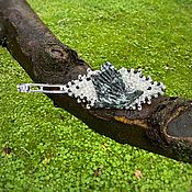 Украшения handmade. Livemaster - original item Hair clip made of jasper and prenite Bird. Handmade.