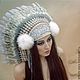 Indian headdress - Silver Dreams. Carnival Hats. Elektra D'ajon. Online shopping on My Livemaster.  Фото №2