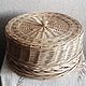 Cake pan / bread basket woven from willow vine, The bins, Kirovo-Chepetsk,  Фото №1