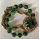 Винтаж: Miriam Haskell браслет стекло, латунь 1960. Браслеты винтажные. JEWELRY VINTAGE (jjewelryvintage). Интернет-магазин Ярмарка Мастеров.  Фото №2