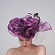 Заказать  дизайнерская шляпа "Фиолетовый аромат". EDIS | дизайнерские шляпы Наталии Эдис. Ярмарка Мастеров. . Шляпы Фото №3