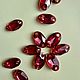 Стразы Swarovski 3231 red magma 23х14 мм. Стразы. Стразы/бумага. Ярмарка Мастеров.  Фото №4
