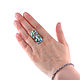 Anillo de Mosaico de gemas. El tamaño de 19 a . Anillo con las piedras naturales. Rings. ARIEL-MOSAIC. My Livemaster. Фото №5