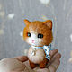 Котик. Игрушка валяная из шерсти. Войлочная игрушка. Olgamurkot. Ярмарка Мастеров.  Фото №8