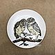 Porcelain painting Collection of plates on the wall Owls our all !. Plates. ArtFlera (artflera). My Livemaster. Фото №5