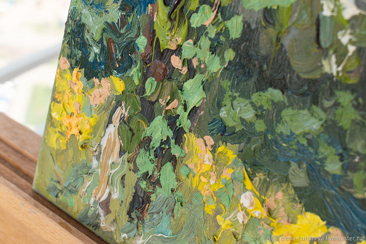 Картина с цветущими деревьями “Музыка жизни” 30х40 см в интернет ...