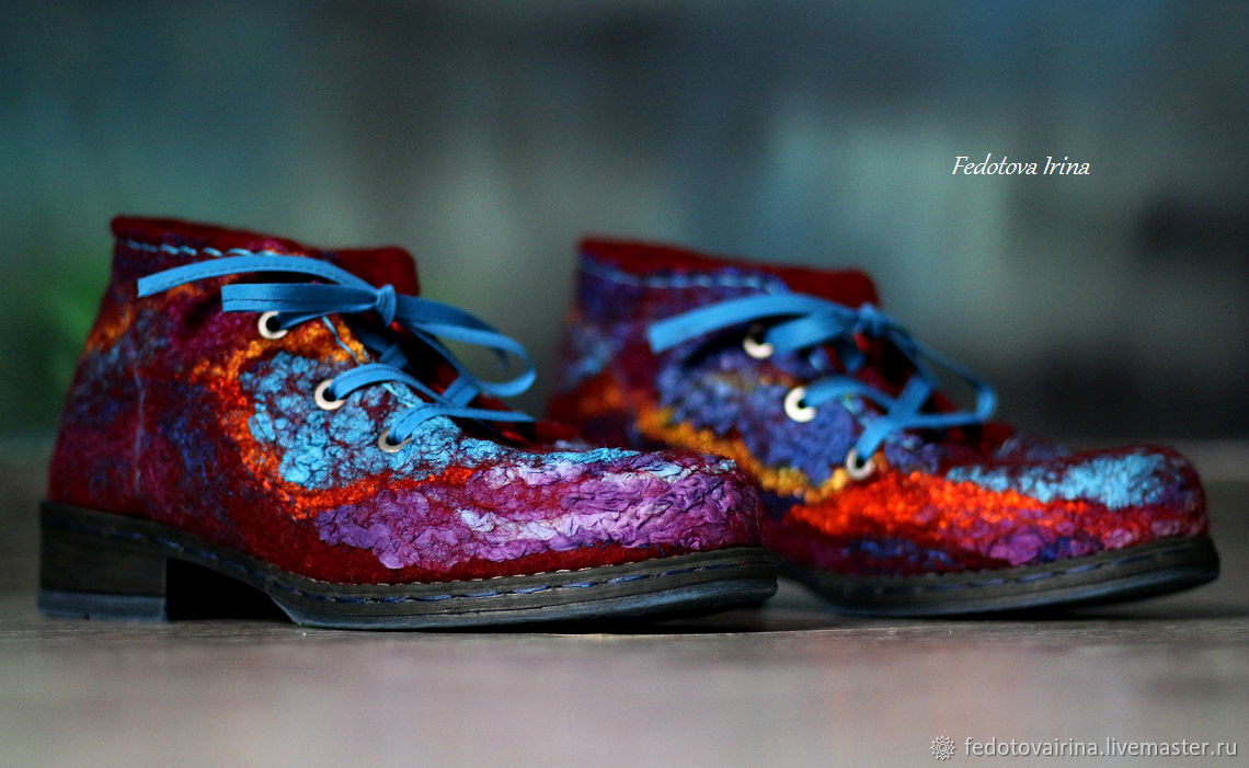 Туфли войлочные "Португалия" в интернет-магазине Ярмарка Мастеров по ...