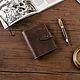 Notepad made of genuine leather with a removable block of paper, Notebook, Moscow,  Фото №1