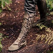 Обувь ручной работы. Ярмарка Мастеров - ручная работа Legolas High Leather Boots. Handmade.