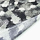 Шелк натуральный хризантемы на черном. Ткани. БАРХАТ Ткани Краснодар. Интернет-магазин Ярмарка Мастеров.  Фото №2